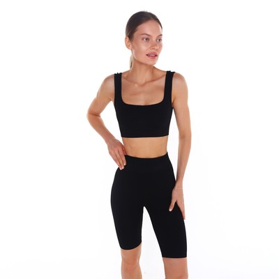 Топ спортивный женский Little Secret, чёрный, размер 42 (S)