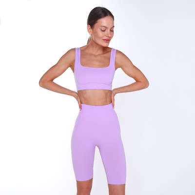 Велосипедки женские, лиловые, размер 42 (S)