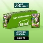 Влажный корм KiteKat для кошек, нежный кролик в желе, 85 г - Фото 3