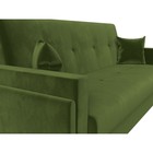 Прямой диван «Лига 015», механизм книжка, микровельвет, цвет зелёный - Фото 4