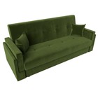 Прямой диван «Лига 015», механизм книжка, микровельвет, цвет зелёный - Фото 5