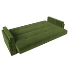 Прямой диван «Лига 015», механизм книжка, микровельвет, цвет зелёный - Фото 8