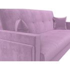 Прямой диван «Лига 015», механизм книжка, микровельвет, цвет сиреневый - Фото 4