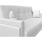 Прямой диван «Лига 015», механизм книжка, экокожа, цвет белый - Фото 6