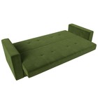 Прямой диван «Лига 016», механизм книжка, микровельвет, цвет зелёный / бежевый - Фото 7