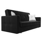 Прямой диван «Лига 016», механизм книжка, экокожа, цвет чёрный / белый - Фото 3