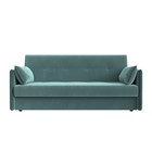 Прямой диван «Лига 018», механизм книжка, велюр, цвет бирюзовый - Фото 2