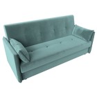 Прямой диван «Лига 018», механизм книжка, велюр, цвет бирюзовый - Фото 5