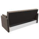 Прямой диван «Лига 018», механизм книжка, велюр, цвет коричневый  (артикул 9768641)  большой выбор товаров оптом и в розницу по низким ценам с доставкой