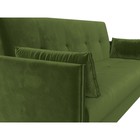 Прямой диван «Лига 018», механизм книжка, микровельвет, цвет зелёный - Фото 4