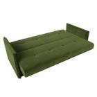 Прямой диван «Лига 018», механизм книжка, микровельвет, цвет зелёный - Фото 8