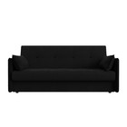 Прямой диван «Лига 018», механизм книжка, микровельвет, цвет чёрный - Фото 2
