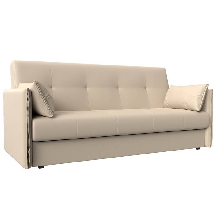 Диван прямой «Лига 018», механизм книжка, искусственная кожа, цвет бежевый