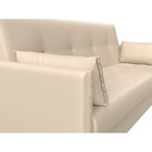 Прямой диван «Лига 018», механизм книжка, экокожа, цвет бежевый  (артикул 9768650)  большой выбор товаров оптом и в розницу по низким ценам с доставкой