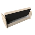 Прямой диван «Лига 018», механизм книжка, экокожа, цвет бежевый  (артикул 9768650)  большой выбор товаров оптом и в розницу по низким ценам с доставкой