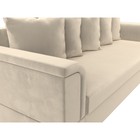 Прямой диван «Лига 005», механизм еврокнижка, микровельвет, цвет бежевый - Фото 4
