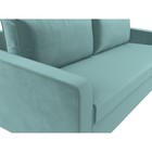 Прямой диван «Лига 009», механизм еврокнижка, велюр, цвет бирюзовый  (артикул 9768741)  большой выбор товаров оптом и в розницу по низким ценам с доставкой