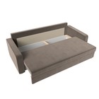 Диван прямой «Лига 009», механизм еврокнижка, велюр, цвет коричневый - Фото 7