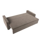 Прямой диван «Лига 009», механизм еврокнижка, велюр, цвет коричневый  (артикул 9768742)  большой выбор товаров оптом и в розницу по низким ценам с доставкой