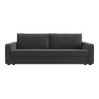 Прямой диван «Лига 009», механизм еврокнижка, велюр, цвет серый  (артикул 9768743)  большой выбор товаров оптом и в розницу по низким ценам с доставкой