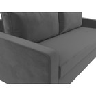 Прямой диван «Лига 009», механизм еврокнижка, велюр, цвет серый  (артикул 9768743)  большой выбор товаров оптом и в розницу по низким ценам с доставкой