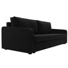 Диван прямой «Лига 009», механизм еврокнижка, микровельвет, цвет чёрный - Фото 3