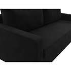 Прямой диван «Лига 009», механизм еврокнижка, микровельвет, цвет чёрный  (артикул 9768747)  большой выбор товаров оптом и в розницу по низким ценам с доставкой