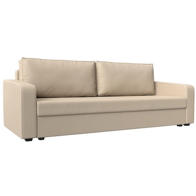 Диван прямой «Лига 009», механизм еврокнижка, искусственная кожа, цвет бежевый