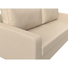 Прямой диван «Лига 009», механизм еврокнижка, экокожа, цвет бежевый  (артикул 9768751)  большой выбор товаров оптом и в розницу по низким ценам с доставкой