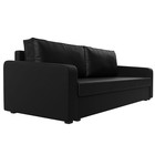 Диван прямой «Лига 009», механизм еврокнижка, искусственная кожа, цвет чёрный - Фото 3