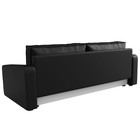 Прямой диван «Лига 009», механизм еврокнижка, экокожа, цвет чёрный  (артикул 9768753)  большой выбор товаров оптом и в розницу по низким ценам с доставкой