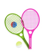 Бадминтон детский, 2 ракетки 41.2×18.6 см, 2 мяча d=5.5 см, цвет МИКС - Фото 4