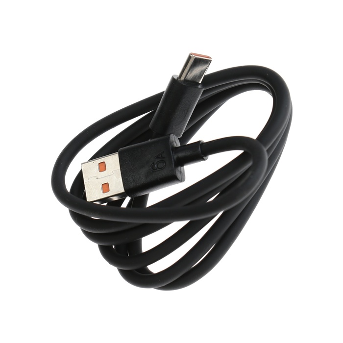 Кабель Eltronic Type-C - USB, 2.4 А, 1 м, зарядка + передача данных, пакет, черный - фото 51524786