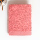 Полотенце махровое 50х80 см, цвет коралловый, 100% хлопок - Фото 2