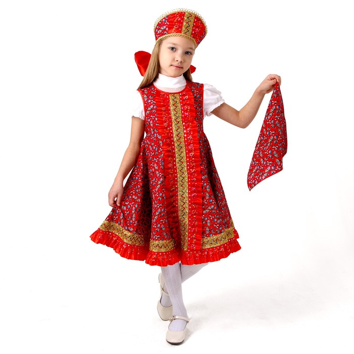 Карнавальный костюм «Хороводный», хлопок, р. 40, рост 146-152 см - Фото 1