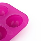 УЦЕНКА Форма силиконовая для выпечки Доляна «Полусферы», 24×16 см, 6 ячеек, d=5.5 см, цвет МИКС - Фото 4