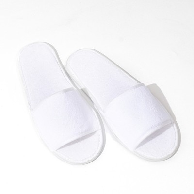 Тапочки махровая ткань, поролон 3 мм, картон 43 размер (индивидуальная упаковка)