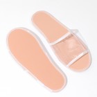 Тапочки  "Водолей" бело-бежевые, одноразовые (индивидуальная упаковка) (комплект 5 шт) - фото 26639844