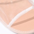 Тапочки  "Водолей" бело-бежевые, одноразовые (индивидуальная упаковка) (комплект 5 шт) - фото 26639845