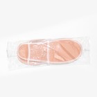 Тапочки  "Водолей" бело-бежевые, одноразовые (индивидуальная упаковка) (комплект 5 шт) - фото 26639846