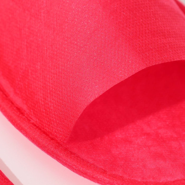 Тапочки из спанбонда "Эконом", подошва 4мм., розовые, 42 р. (индивидуальная упаковка) - фото 1885667806