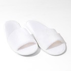 Одноразовые тапочки корал флис, поролон 3 мм, картон 43 размер (индивидуальная упаковка) - Фото 2