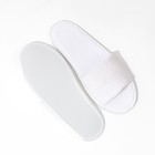 Одноразовые тапочки корал флис, поролон 3 мм, картон 43 размер (индивидуальная упаковка) - Фото 3