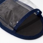 Тапочки  "Водолей" синяя бейка, одноразовые (индивидуальная упаковка) - Фото 4