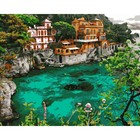 Картина по номерам холст на подрамнике 40 × 50 см «Рыбацкий город Италии» - фото 1355626