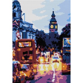 Алмазная мозаика, 21 × 30 см, полное заполнение «Улица Лондона»