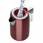 Чайник электрический Polaris 1746CA, металл, 1.7 л, 2200 Вт, красный - фото 6939019