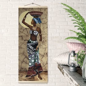 Картина по номерам «Панно. Африканский стиль», 35 × 88 см, 24 цвета