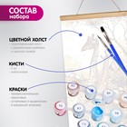 Картина по номерам 35 × 88 см «Панно. Обезьяны» 21 цвет - фото 24302356