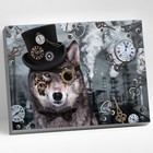 Картина по номерам 40 × 50 см «Стимпанк волк» 17 цветов - фото 2782069